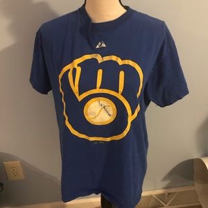 2 Milwaukee Brewer shirts